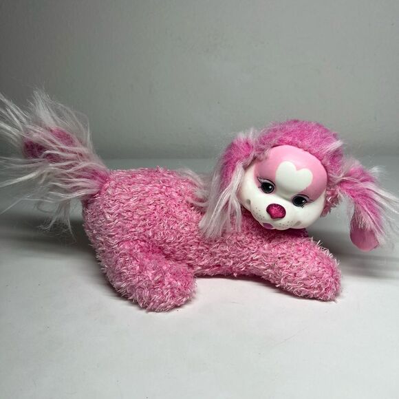 PUPPY SURPRISE MATI MOMMY Pink Fluffy plush with 2 PUPPIES Just Play 2017 - Picture 7 of 8